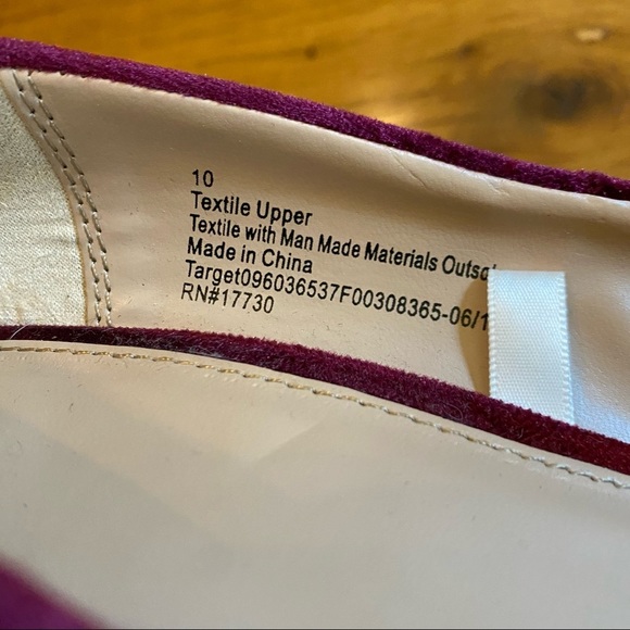 a new day Ellori Velvet Block Heel Pumps Sz 10 Purple Holiday Event Party - Picture 8 of 8